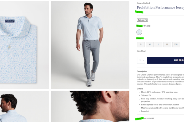 Peter Millar Product Example