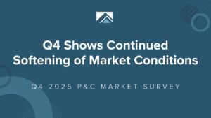Q4 2025: Commercial insurance market is showing signs of softening, with premiums averaging 0.2% across all accounts. Commercial auto climbs to 6.6%, D&O drops to negative 3.8%.